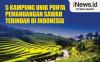 Infografis 5 Kampung Unik Punya Pemandangan Sawah Terindah di Indonesia