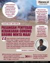 Infografis Pasangan Penyebab Kebakaran Gunung Bromo Minta Maaf