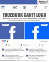 Infografis Facebook Resmi Berganti Logo