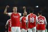 Selebrasi Pemain Arsenal Bantai PSV Eindhoven 4-0 - Bagian 2