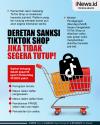 Infografis Deretan Sanksi TikTok Shop jika Tidak Segera Tutup!