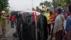 Kecelakaan di Mimika, Mobil Terguling Tabrak Trotoar, 1 Orang Terluka 2 Penumpang Malah Kabur