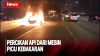  Melaju di Tol JORR, Mobil Sedan Hangus Terbakar  