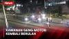 Video Detik-Detik Kawanan Geng Motor Bikin Onar di Kota Medan