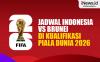 Infografis Jadwal Indonesia Vs Brunei di Kualifikasi Piala Dunia 2026