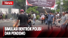 Pendemo Terlibat Bentrok dengan Polisi di KPUD Jaksel 