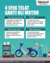 Infografis 4 Efek Telat Ganti Oli Motor
