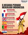 Infografis 6 Negara Pernah Menjajah Indonesia