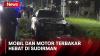 Mobil dan Motor Terbakar, Terlibat Kecelakaan di Jalan Sudirman