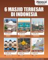 Infografis 6 Masjid Terbesar di Indonesia