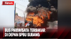 Terekam Video, Bus Pariwisata Terbakar di Depan SPBU Subang Viral di Medsos