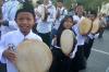 Ribuan Penabuh Rebana Sambil Berjalan Meriahkan Pawai Kauman Alquran di Semarang - Bagian 4