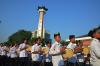 Ribuan Penabuh Rebana Sambil Berjalan Meriahkan Pawai Kauman Alquran di Semarang - Bagian 2
