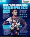 Infografis Jonatan Christie Raih Gelar Juara French Open 2023