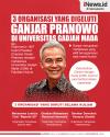 Infografis 3 Organisasi Ganjar Pranowo saat Kuliah di Universitas Gadjah Mada