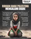 Infografis Ribuan Anak Palestina Mengalami Diare 