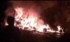 Mobil Pikap Minyak Goreng Ludes Terbakar, Jalur Lumajang-Malang Macet Total