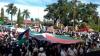 Aksi Bela Palestina, Warga Singkawang Bentangkan Bendera Raksasa dan Galang Donasi