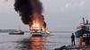 Kapal Bermuatan Pupuk dan Sembako Terbakar di Dermaga Perairan Kumai Kalteng