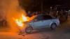 Mobil Sedan Tiba-Tiba Terbakar di Jalan Ahmad Yani Palangka Raya, Warga Panik