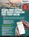 Infografis Jelang Libur Nataru, ASDP Batasi Pembelian Tiket Ferry Online