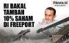 Infografis RI Bakal Tambah 10% Saham di Freeport
