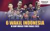 Infografis Daftar 6 Wakil Indonesia di BWF World Tour Finals 2023