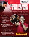Infografis Justin Hubner Sah Jadi WNI