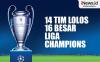 Infografis Daftar 14 Tim Lolos 16 Besar Liga Champions