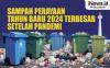 Infografis Sampah Perayaan Malam Tahun Baru 2024 Terbesar setelah Pandemi