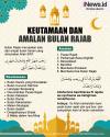 Infografis Keutamaan, Bacaan Doa, dan Amalan Bulan Rajab