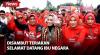 Membeludak! Ribuan Relawan Wanita Sambut Siti Atikoh di Lampung