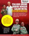 Infografis 250.000 Orang Hadiri Konser Salam Metal di GBK Dukung Ganjar-Mahfud