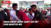 Mahfud MD Kampanye di Lumajang, Berikan Jaket Sat-Set ke Emak-Emak Pendukungnya
