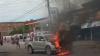 Geger! Mobil Terbakar di Depan SPBU Wajo Sulsel, Warga Sempat Panik