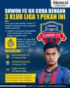 Infografis Suwon FC Uji Coba dengan 3 Klub Liga 1 Pekan Ini