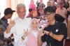 Momen Ganjar Pranowo, Siti Atikoh dan  Alam Ganjar Nyoblos di TPS 11