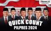 Quick Count LSI Data 77,34%: Anies-Cak Imin 25,52%, Prabowo-Gibran 57,21%, Ganjar-Mahfud 17,27%