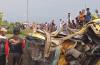 Kecelakaan Dump Truk Ditabrak Kereta Api Manahan di Brebes, 2 Tewas