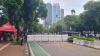 Ada Aksi Demo, Jalan di Depan Kantor KPU Ditutup