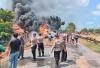 Truk Tangki BBM di Dumai Terbakar usai Terdengar Ledakan Keras