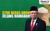 Infografis Wapres Pastikan Stok Beras Aman Jelang Ramadan
