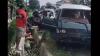 Melaju Kencang, Minibus dan Pikap Bermuatan Pisang Kecelakaan di Bangkalan hingga Terguling