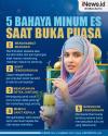 Infografis Daftar 5 Bahaya Minum Es saat Buka Puasa