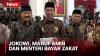 Jokowi, Ma'ruf Amin dan Para Menteri Bayar Zakat Bayar Pakai QRIS di Istana
