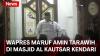 Momen Wapres Ma'ruf Amin Tarawih Bersama Ribuan Jemaah di Masjid Al Kautsar Kendari