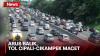 Suasana Tol Cipali-Cikampek yang Macet di Sejumlah Titik Akibat Arus Balik Lebaran