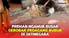 Ngamuk Ditagih Bayaran, Preman Rusak Gerobak Pedagang Bubur dengan Sajam di Jatinegara