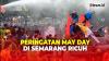 Peringatan May Day di Semarang Berakhir Ricuh saat Massa Terobos Kantor Gubernur