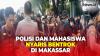 Polisi dan Mahasiswa Nyaris Bentrok saat Unjuk Rasa Peringatan Hari Buruh di Makassar